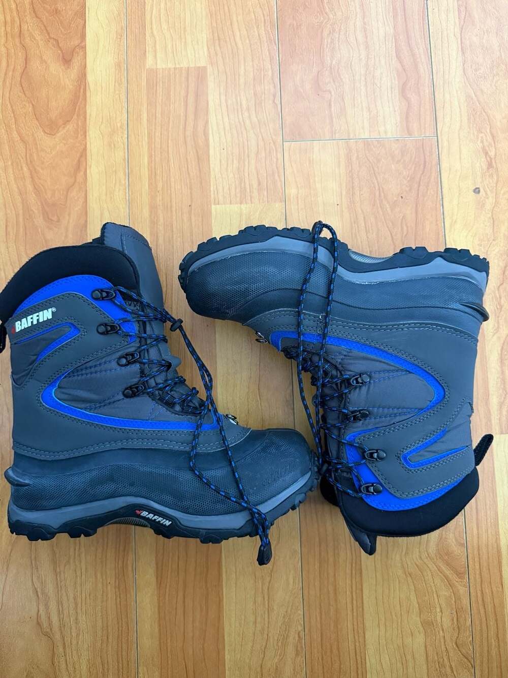 Baffin Men's Yoho-M Insulated Synthetic Boots, Black/Blue, Size 7 US